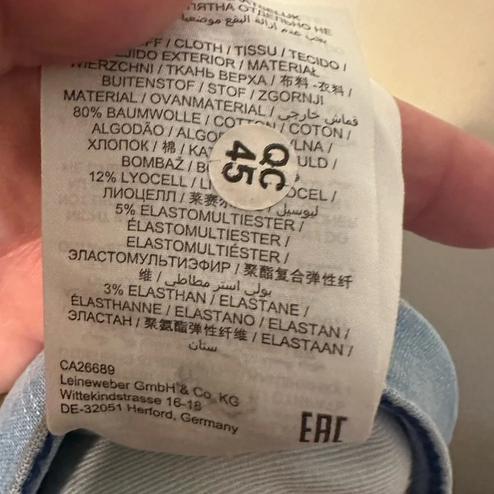 BRAX Ultralight Cadiz Jeans Size 40x34 Blue Straight Lightest Denim‎ Stretch